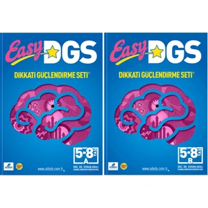 Adeda 5-8 Yaş A ve B Sınıfı Easy Dikkati Güçlendirme Seti 2 Kitap - Osman Abalı