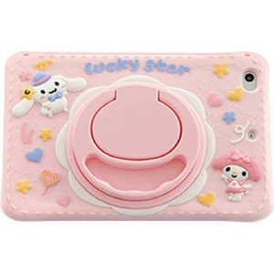 Apple iPad Mini 1 / 2 / 3 7.9 inç Kılıf Cute Dolls Standlı Eğlenceli 3D Karekterli Çocuk Kılıfı