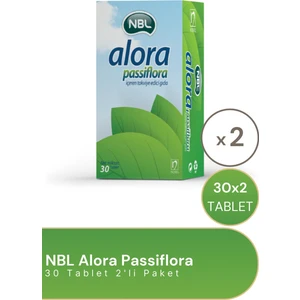 Nbl Alora Passiflora 30 Tablet 2'li Paket