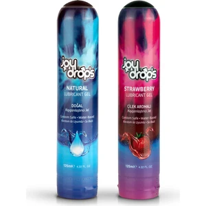 Joy Drops Doğal  Jel 125 Ml +  Çilek Aromalı  Jel 125 Ml