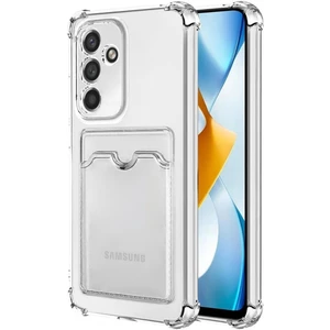 Samsung Galaxy S23 FE Kılıf Darbe Emici Köşe Korumalı Kartlıklı Cüzdanlı Silikon Kapak