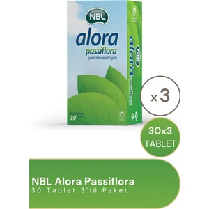 Nbl Alora Passiflora 30 Tablet 3'lü Paket