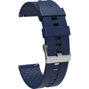 Megafox Teknoloji Xiaomi Mi Watch Uyumlu Kordon Silikon Spor Suya Dayanıklı Kayış, Lacivert