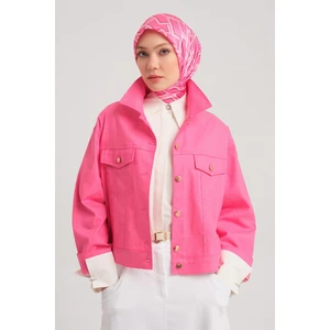 Kısa Denim Ceket 24Y5405 Orkide