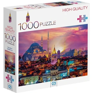 Ca Games Istanbul Manzarası 1000 Parça 2,2mm Kalınlık 48X68CM Profesyonel Hobi Puzzle Yapboz Serisi