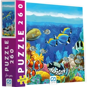 Ca Games Okyanus ve Balıklar 260 Parça 33X48CM Çocuk ve Yetişkin Için Hobi Puzzle Yapboz Serisi