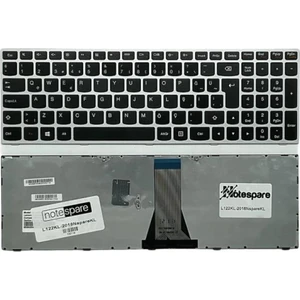 Lenovo ile Uyumlu Ideapad 500-15ISK 80NT00M2TX, 500-15ISK 80NT00NVTX Notebook Klavye Gümüş Gri Tr