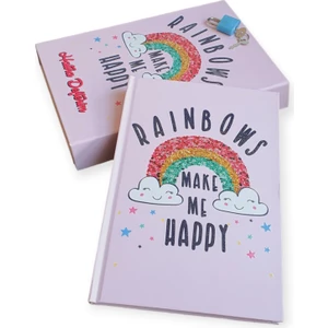 Kutulu Kilitli Hatıra Defteri 14X19CM Sert Kapak