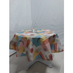 Pvc Silinebilir Muşamba Yuvarlak Masa Örtüsü Çap 140CM