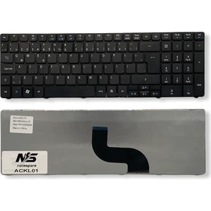 Acer ile Uyumlu 5750G-52456G75MNKK, 5750G-52454G32MNKK Notebook Klavye Siyah Tr