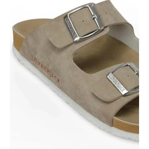 Mendy 4fx Bej Armalı Toka Günlük Spor Unisex Terlik