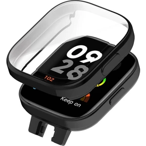 Megafox Teknoloji Xiaomi Redmi Watch 3 Uyumlu 360 Derece Korumalı Kasa ve Ekran Koruyucu Watch Gard 30, Siyah