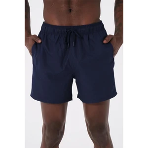 Miami Beach Lacivert Su Itici Özellikli Düz Renk Basic Erkek Plaj Deniz Şort Mayo - DG300-LACIVERT