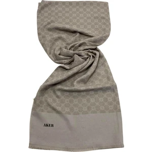Elegance Monogram Vizon Polyester Şal  1090100-982