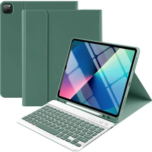 Apple iPad Pro 11 (2022) 4. Nesil Rgb LED Işıklı Türkçe Karakterli Bluetooth Özellikli Kalemlikli Klavyeli Kılıf A2759 A2761 A2435 A2762