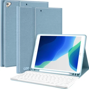 Apple iPad 6. Nesil 9.7 Inc (2018) Rgb LED Işıklı Türkçe Karakterli Bluetooth Özellikli Kalemlikli Klavyeli Kılıf A1893 A1954