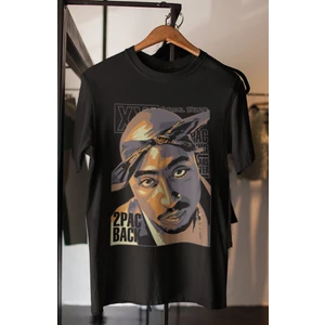 Fuddy Moda Unisex 2Pac Back Baskılı T-Shirt Oversize
