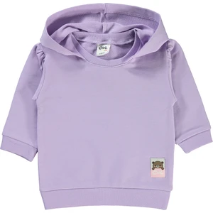 Civil Baby Kız Bebek Kapüşonlu Sweatshirt 6-18 Ay Lila