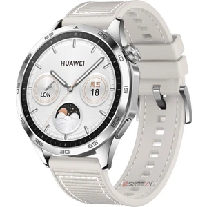 Huawei Watch Gt4 46MM Ile Uyumlu 22MM Dikiş Desenli Dokuma Silikon Kordon
