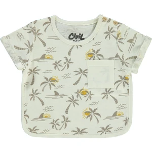 Civil Baby Erkek Çocuk T-Shirt 6-18 Ay Ekru