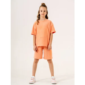 Çocuk T-Shirt 3-9 Yaş Şeftali