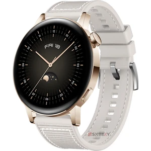 Huawei Watch Gt 3 Elegant Active 42MM Uyumlu 20MM Dikiş Desenli Dokuma Silikon Kordon