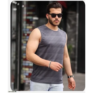 Spor Life Mens Style Mikro Baskılı Desenli Sporcu T-Shirt