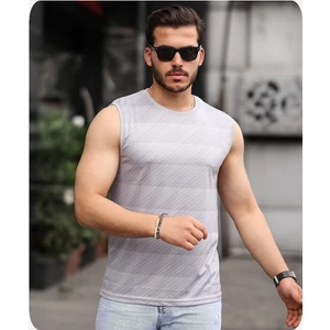 Spor Life Mens Style Mikro Baskılı Desenli Sporcu T-Shirt