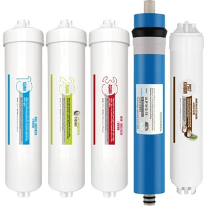 Inline 3 Aşamalı Ön Filtre Seti + Postkarbon Filtre – Bench Membran