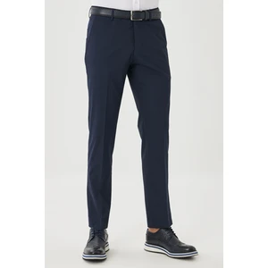 AC&Co / Altınyıldız Classics Erkek Lacivert Regular Fit Rahat Kesim Yan Cep Klasik Pantolon