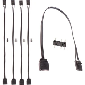 Corsair 4pın Rgb Için 5 Adet Standart Argb 3-Pin 5V Adaptör Rgb 25CM (Yurt Dışından)