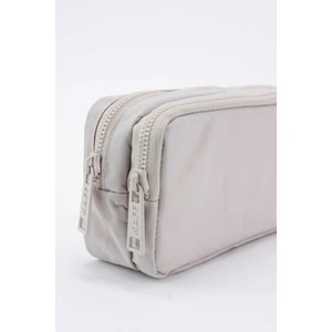 Siyah Yıkanabilir Iki Gözlü Krinkıl Kalemlik / Kalem Kutusu Iki Bölmeli Suya Dayanıklı