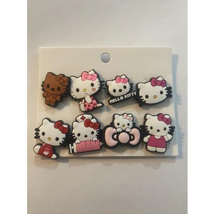 Herşey Nota Crocs Jibbitz Terlik Süsü Hello Kitty 8 Adet