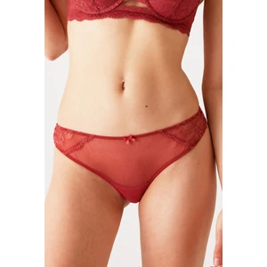 Pierre Cardin Kadın Gül 4752002 Dantel Detaylı String Külot (Ağ Kısmı Pamuklu)