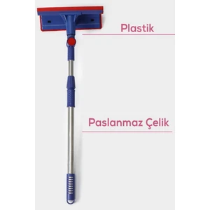 Oynar Başlıklı Çekçekli Teleskopik Cam Silme Aparatı