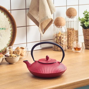 Japanese Döküm Demlik/Teapot 800 Ml Kırmızı