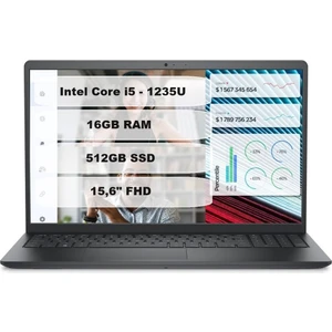 3520 Intel Core I5 1235U 16GB 512GB SSD Freedos 15.6" 120Hz Fhd Taşınabilir Bilgisayar N1611PVNB3520UA111