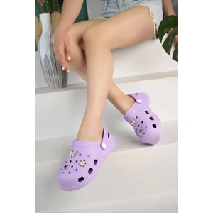 Taşlı Şık Tasarım Cross Unisex Terlik