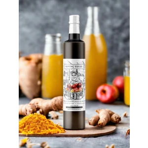 Sevinç Teyze Doğal Fermantasyon Zerdeçallı-Zencefilli Elma Sirkesi, Zingiber-Tumeric Apple 500ML.