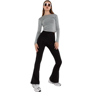 Warm Bootcut Geniş Paça Lastikli Şardonlu Kışlık  Dalgıç  Kadın Pantolon