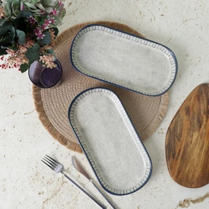 Mosaic Marvels Kayık Tabak 28 cm 2 Adet 21621