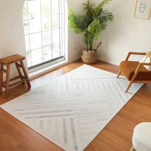 Kaşmir Halı 7/24 Elegante Lumina Grey 100x300 cm Salon Mutfak Halısı Yolluk Kilim