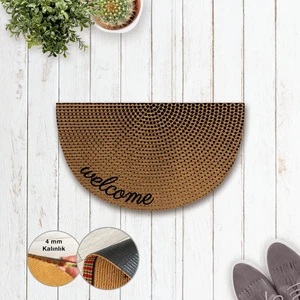B Home Yarım Ay Halı Paspas - Welcome