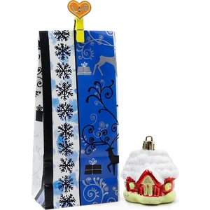 Repro Design Yılbaşı Temalı  Kese Kağıdı 8X20X5 cm 10 Adet Model:22