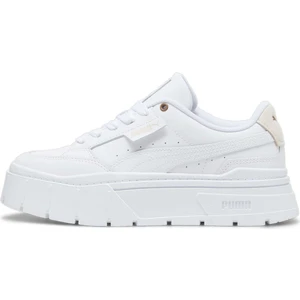 Kadın Puma White-Rosebay Puma Mayze Stack Soft Wns Beyaz Kadın Günlük Spor Ayakkabı