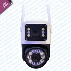 4K 8mp Çift Kameralı Speddome Gecegörüşlü Ip Güvenlik Kamerası, IP66 Su Geçirmez