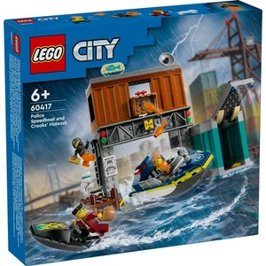 City 60417 Police Speedboat And Crooks' Hideout