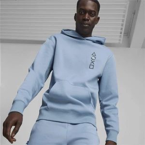 Erkek Zen Blue Puma x Playstatıon Graphic Hoodie Dk Mavi Erkek Sweatshirt