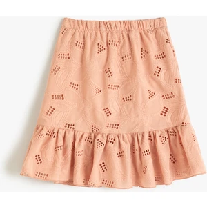 Fistolu Etek Beli Lastikli Fırfır Detaylı