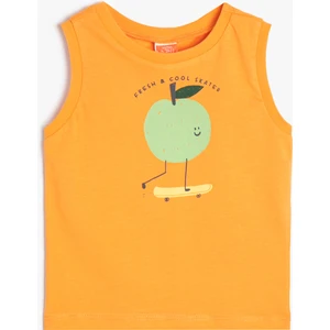 Atlet Kolsuz Meyve Baskılı Pamuklu